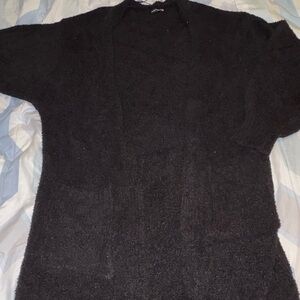 NWOT Fashion Nova Women's Black FLOOR LENGTH Cardigan Sweater